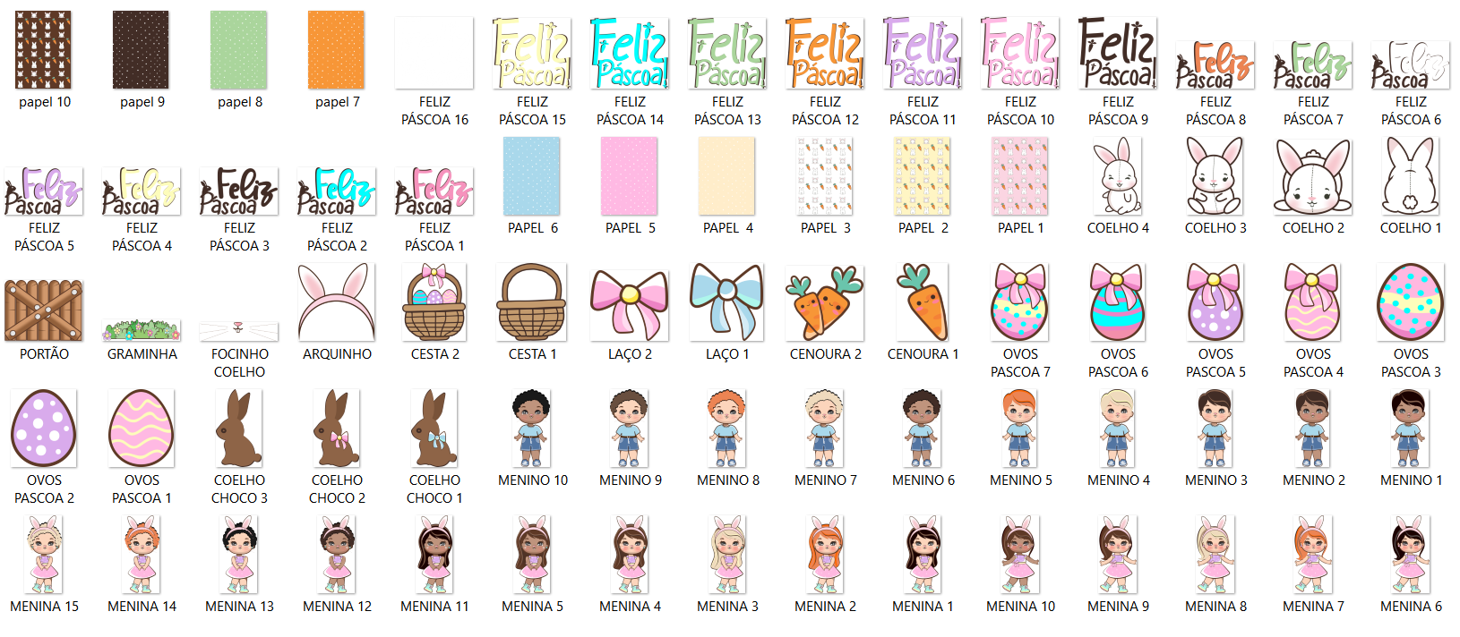 Arquivo Kit Digital Páscoa 2