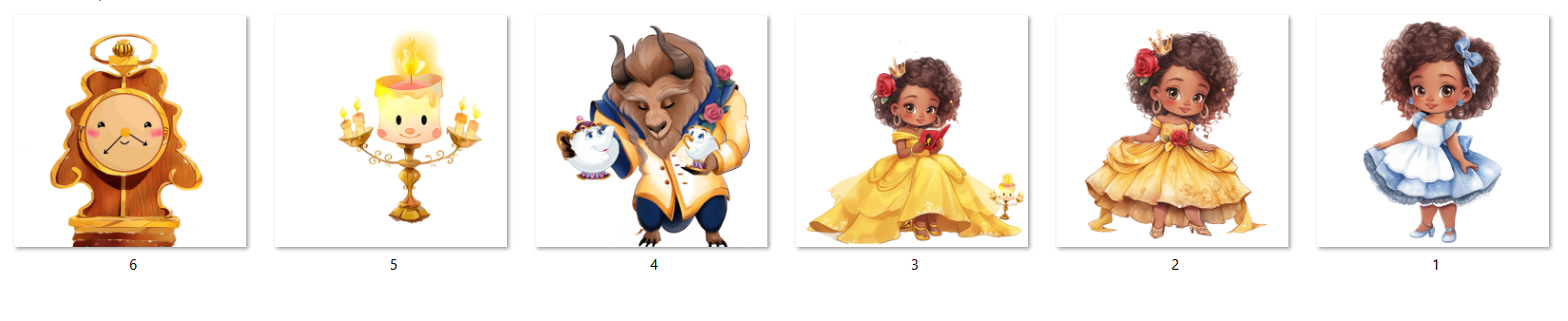 Arquivo Kit Digital Bela e a Fera Afro  2