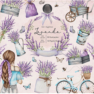 Arquivo Kit Digital Lavanda