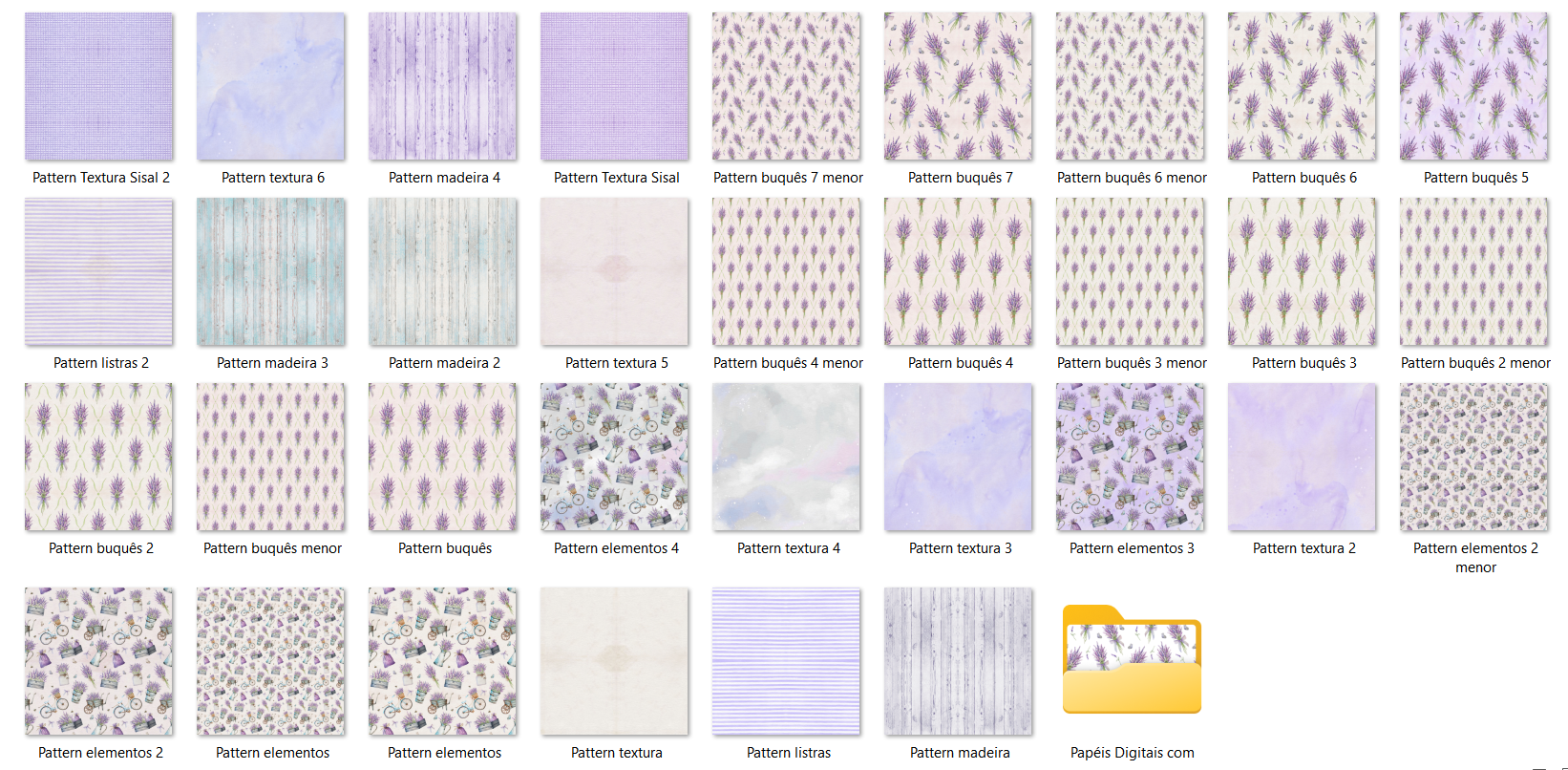 Arquivo Kit Digital Lavanda 4