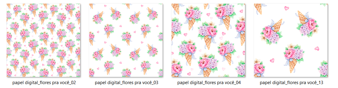 Arquivo Kit Digital Flores Pra Você 3