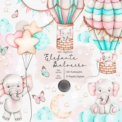 Arquivo Kit Digital Elefante Baloeiro 1