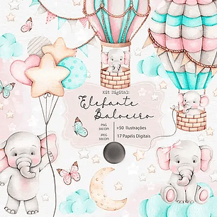 Arquivo Kit Digital Elefante Baloeiro