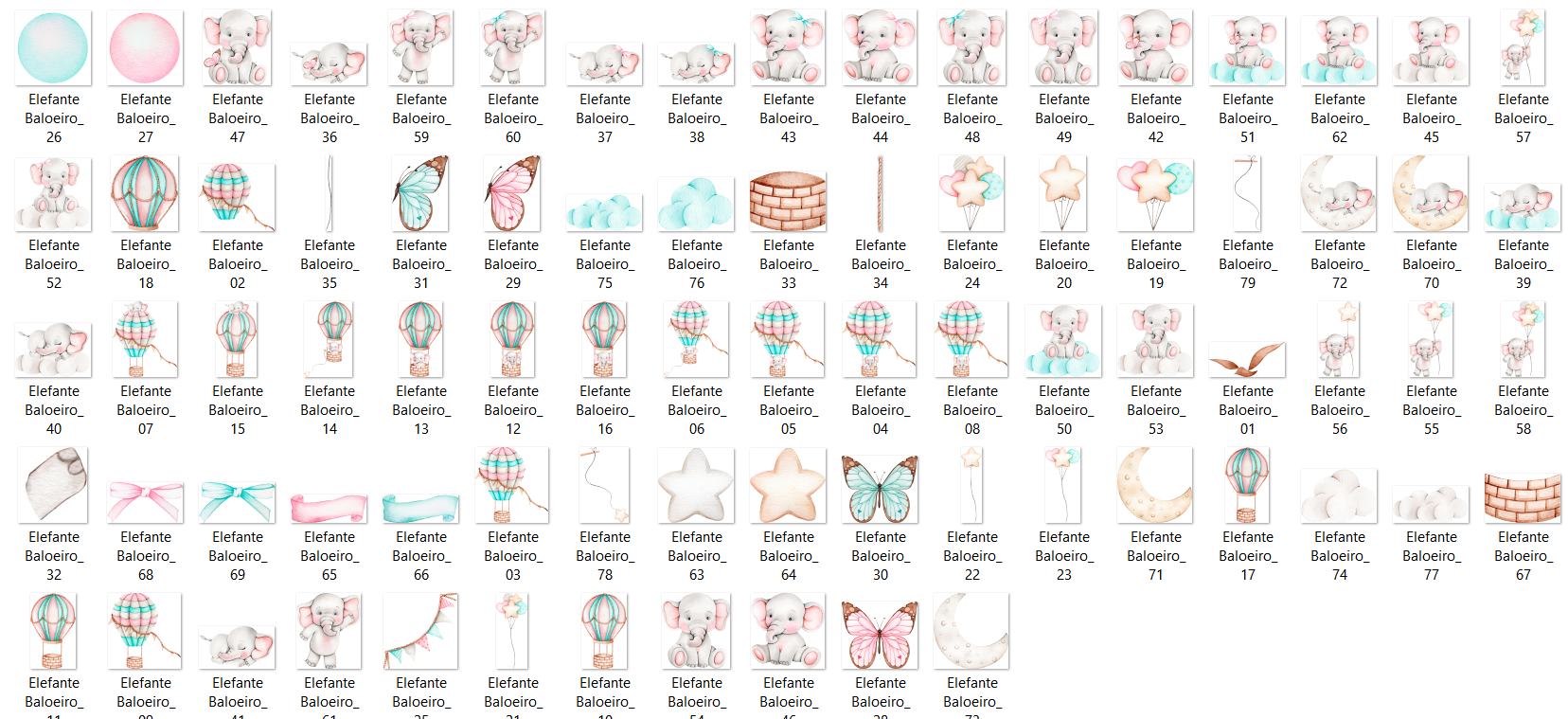 Arquivo Kit Digital Elefante Baloeiro 4