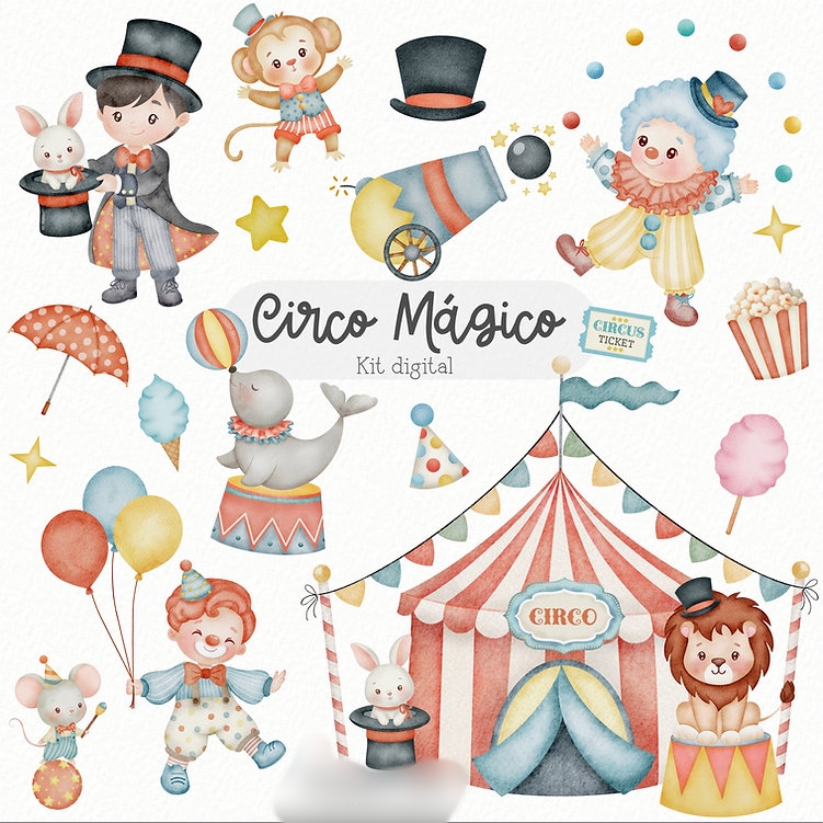 Arquivo Kit Digital Circo Mágico 1