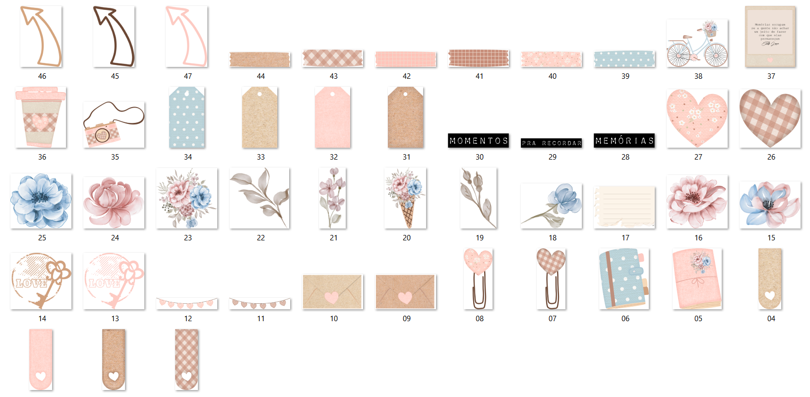 Arquivo Kit Digital Papéis  6