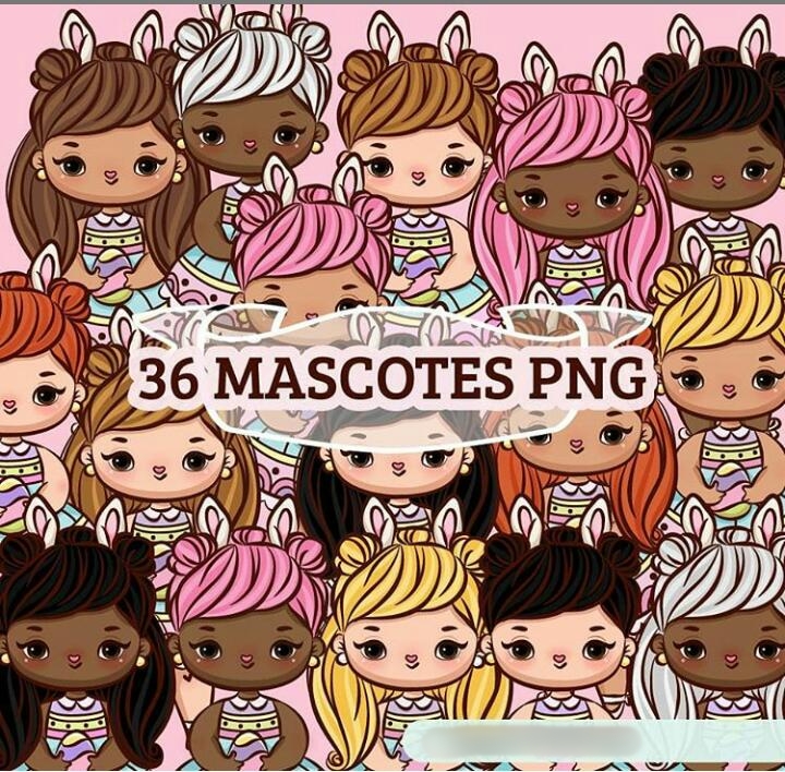 Arquivo Kit Digital Mascotes Páscoa 1