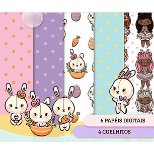 Arquivo Kit Digital Papéis Páscoa