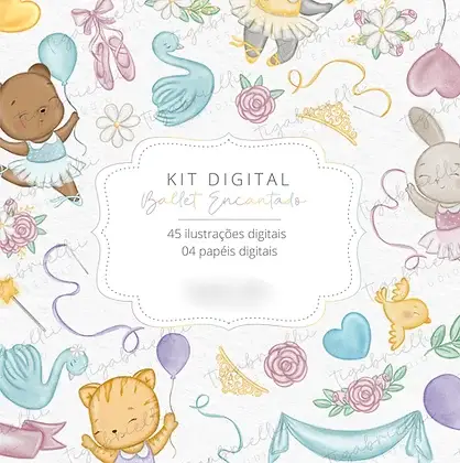 Arquivo Kit Digital Ballet Encantado 1