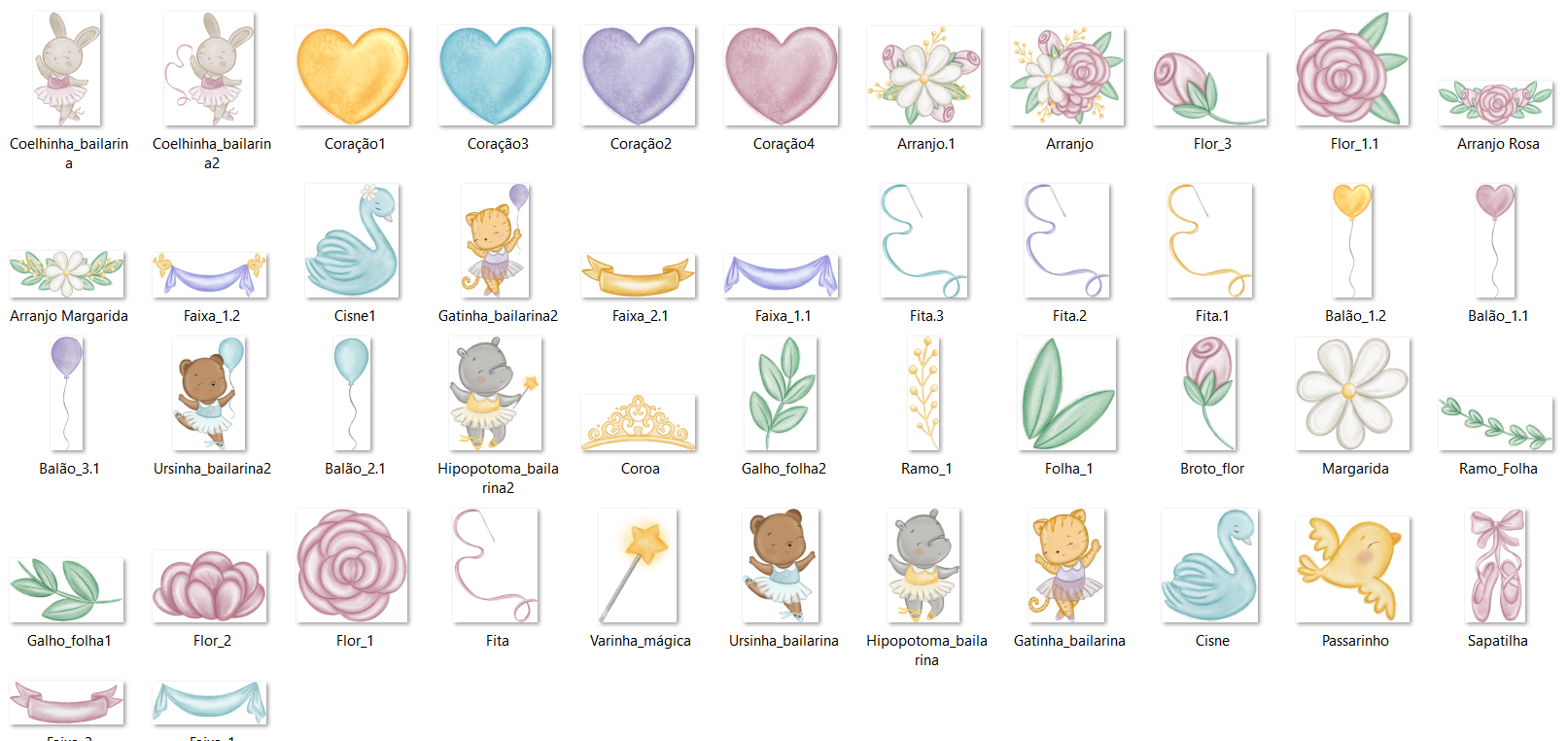 Arquivo Kit Digital Ballet Encantado 4