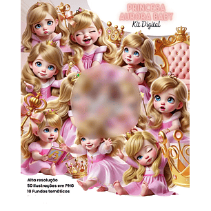 Arquivo Kit Digital Princesa Aurora 