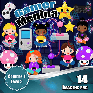 Arquivo Kit Digital Gamer Menina