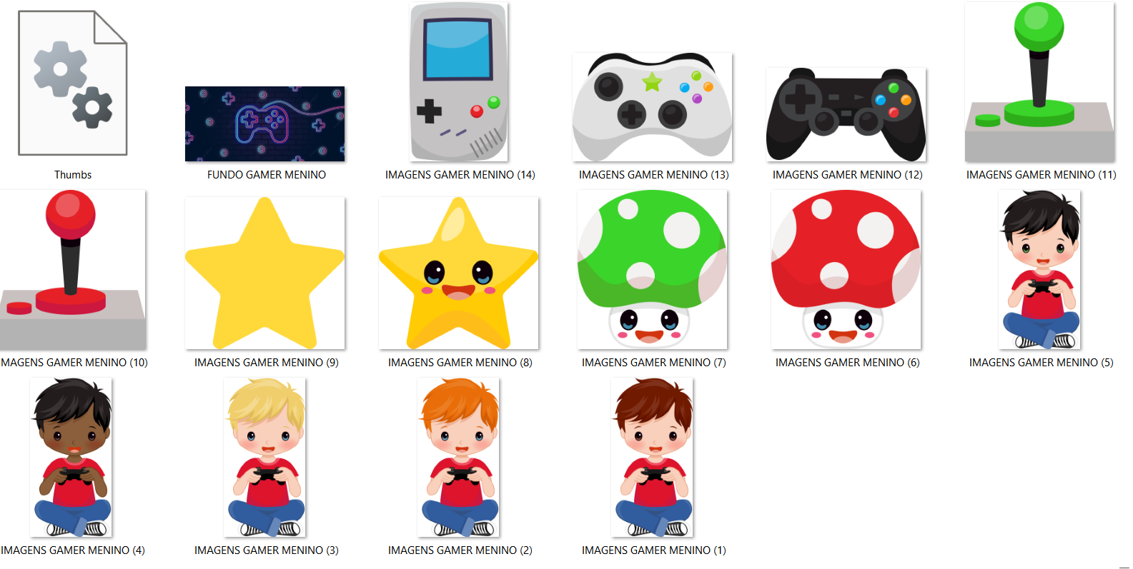 Arquivo Kit Digital Gamer Menino 2