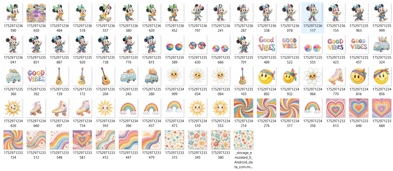 Arquivo Kit Digital Minnie Good Vibes 2