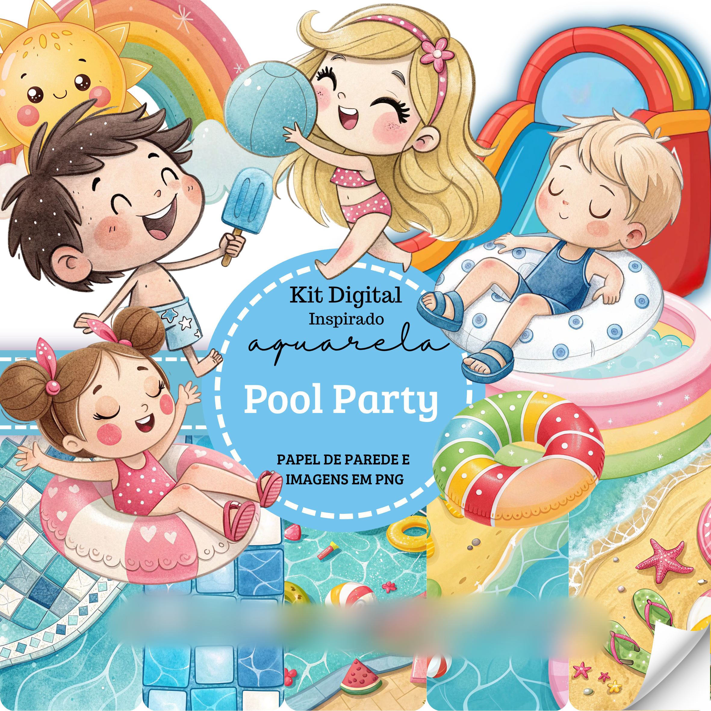 Arquivo Kit Digital Pool Party 1