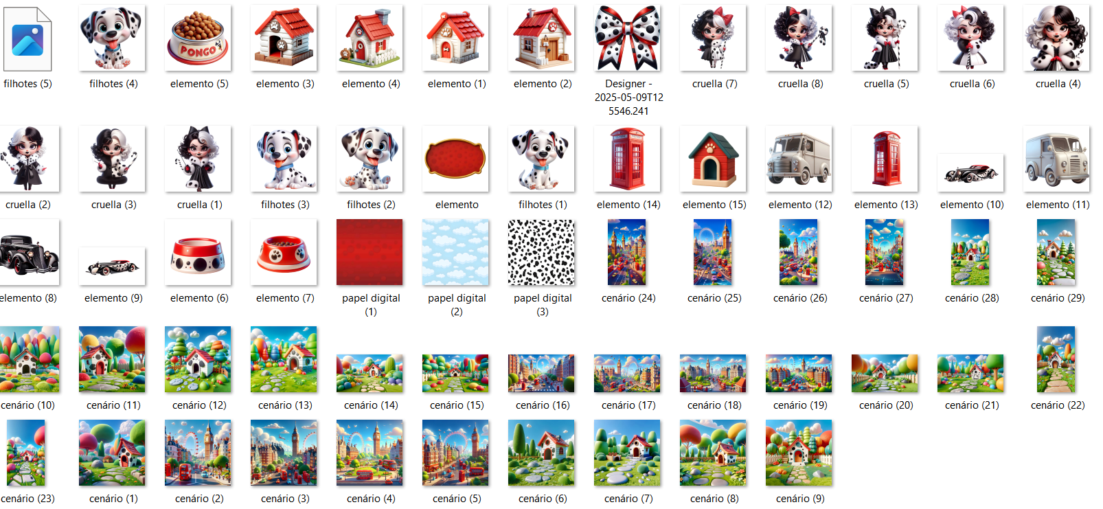 Arquivo Kit Digital Dalmatas 3