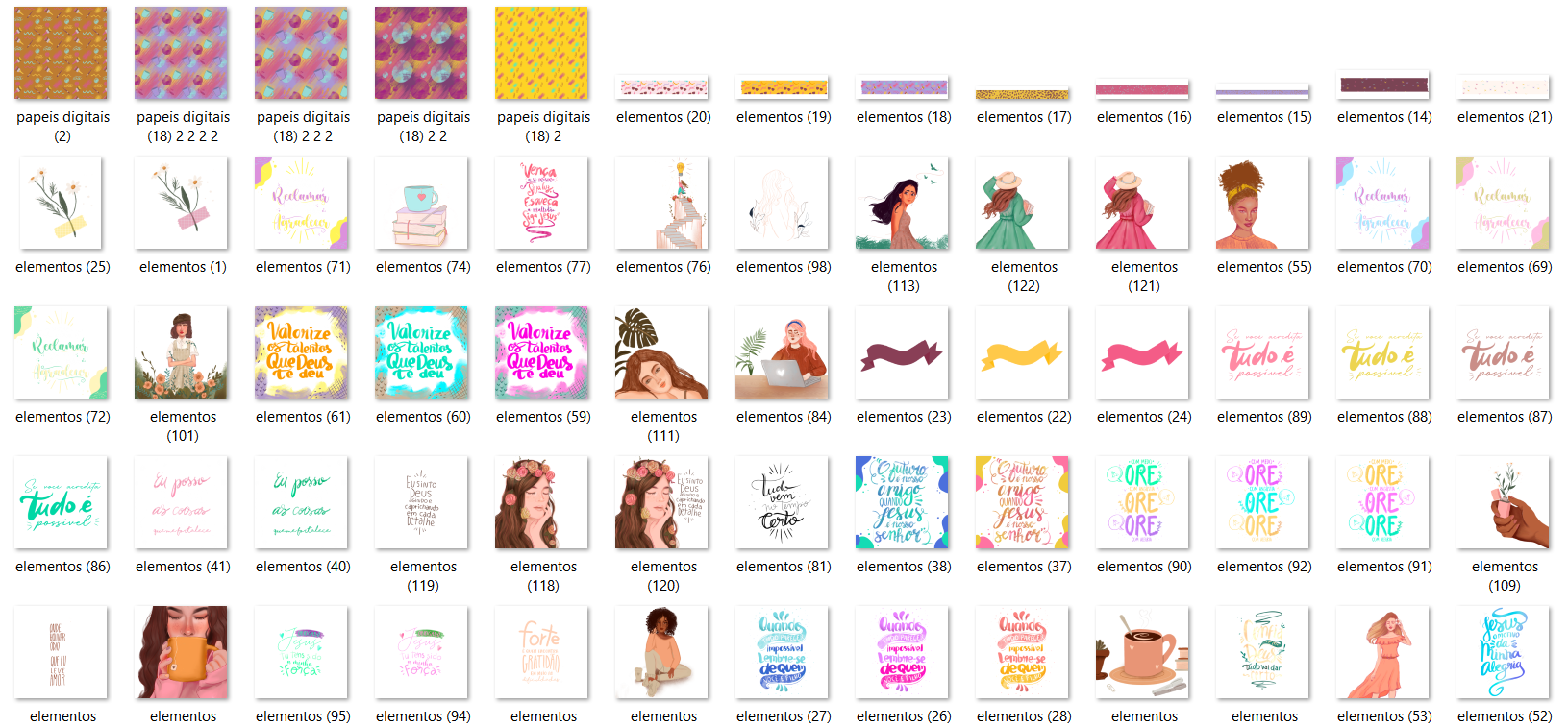 Arquivo Kit Digital Meninas e Frases 2