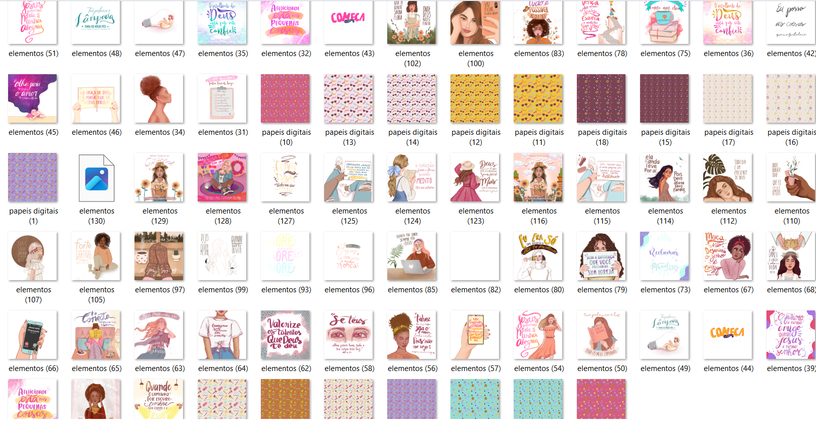 Arquivo Kit Digital Meninas e Frases 3