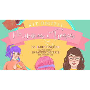 Arquivo Kit Digital Meninas e Frases
