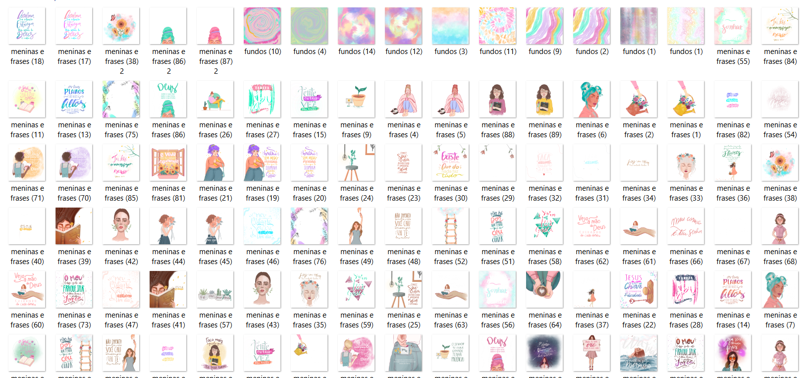 Arquivo Kit Digital Meninas e Frases 2