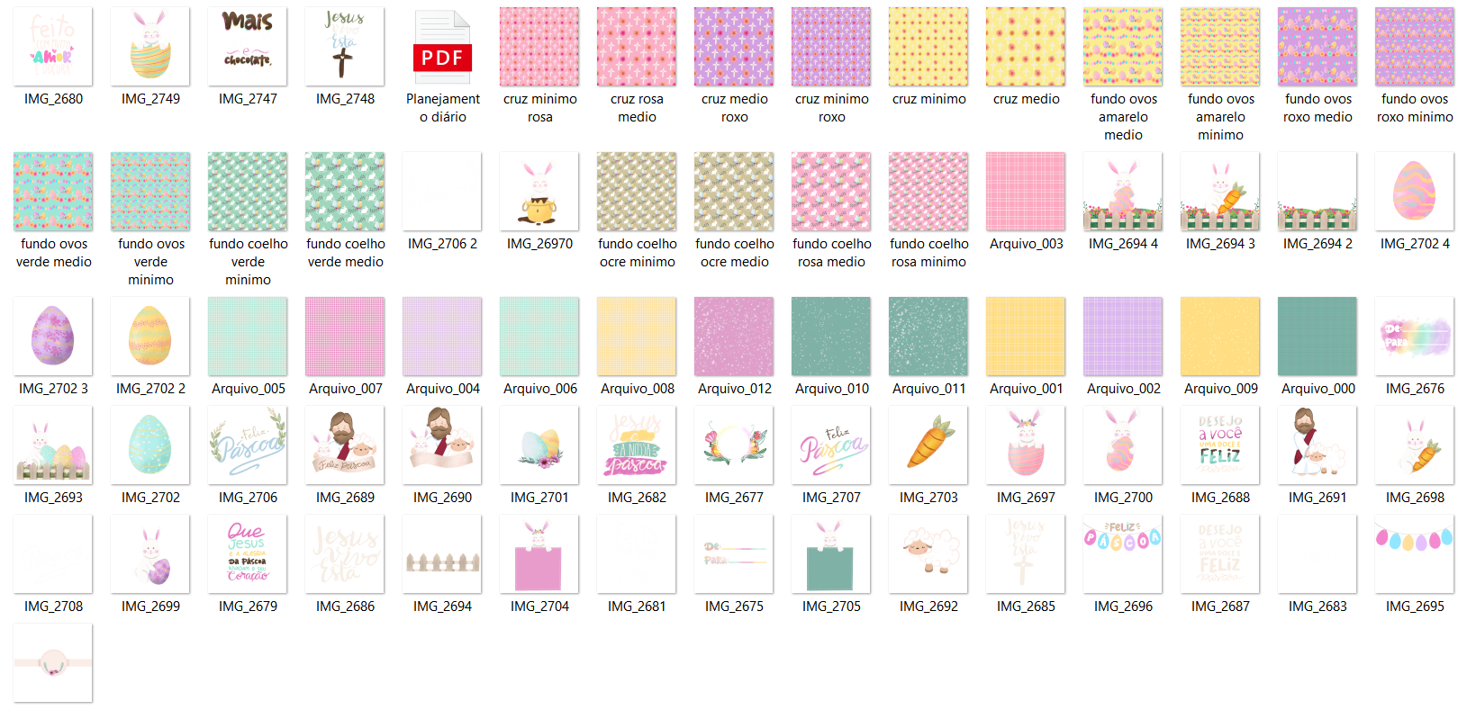 Arquivo Kit Digital Páscoa 2