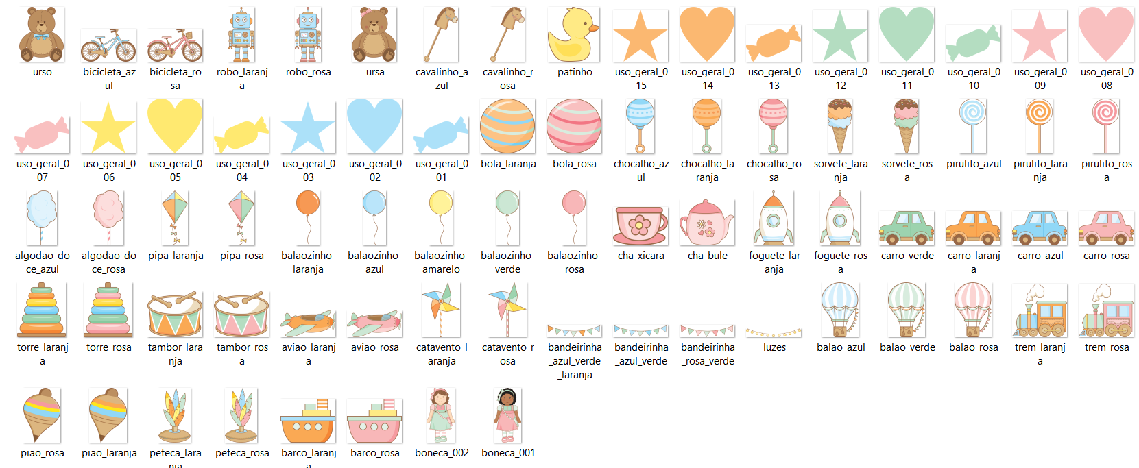 Arquivo Combo Kit Digital Doce Brincadeira 2