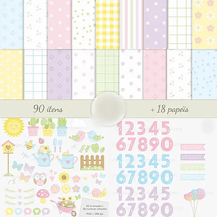 Arquivo Combo Kit Digital Jardim Florido 