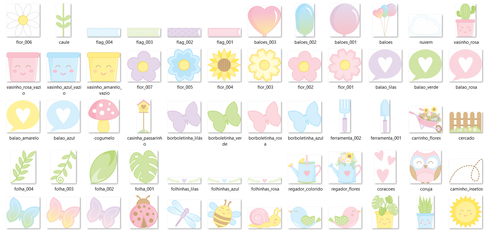 Arquivo Combo Kit Digital Jardim Florido  4