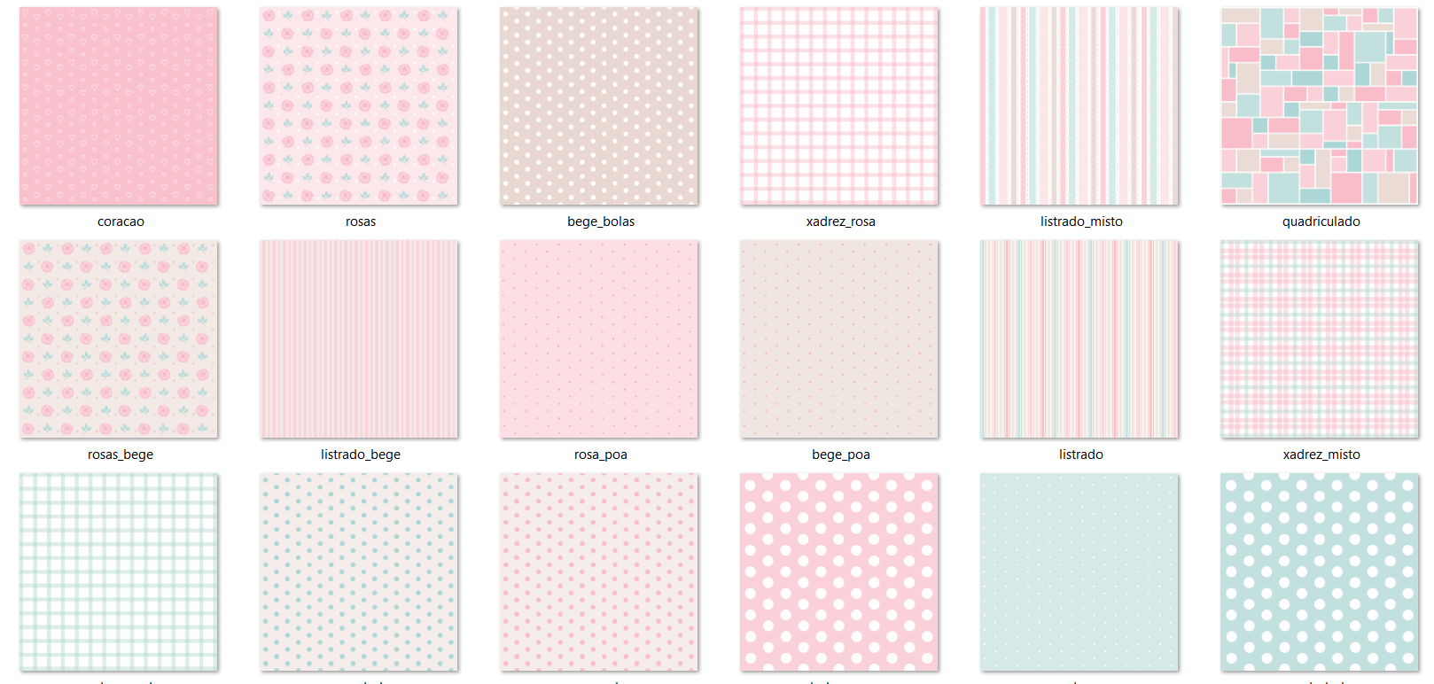 Arquivo Combo Kit Digital Rosa Chic 2