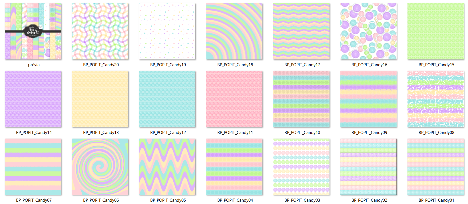 Arquivo Kit Digital Candy 2