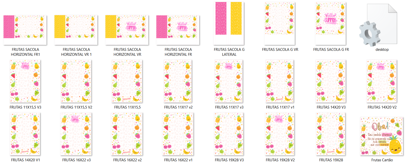 Arquivo Kit Digital Frutinhas 2
