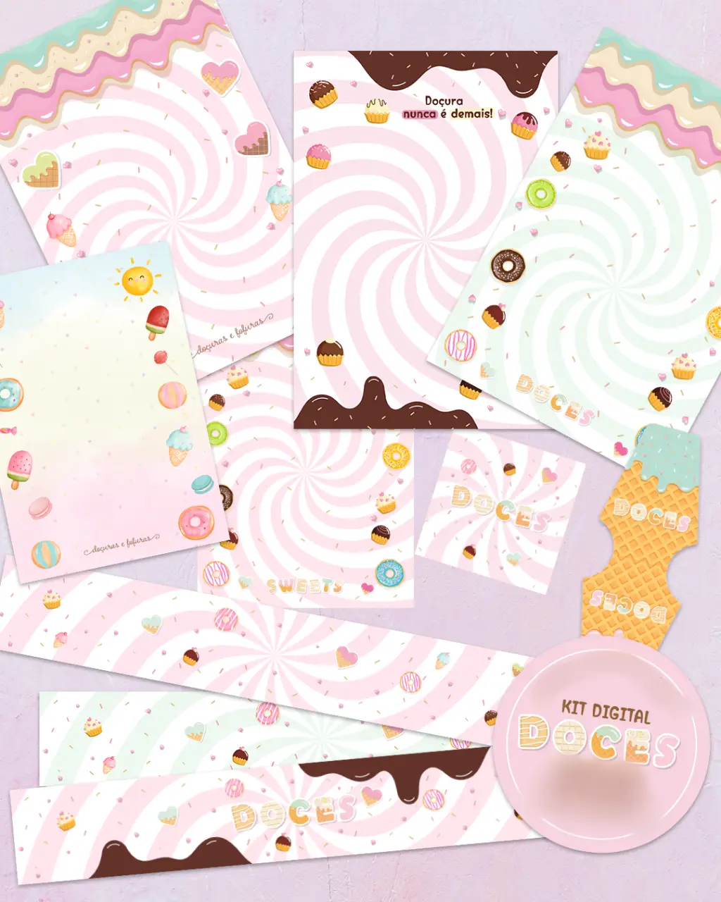 Arquivo Kit Digital Doces 1