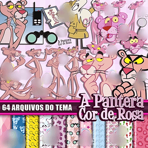 Arquivo Kit Digital a Pantera Cor de Rosa