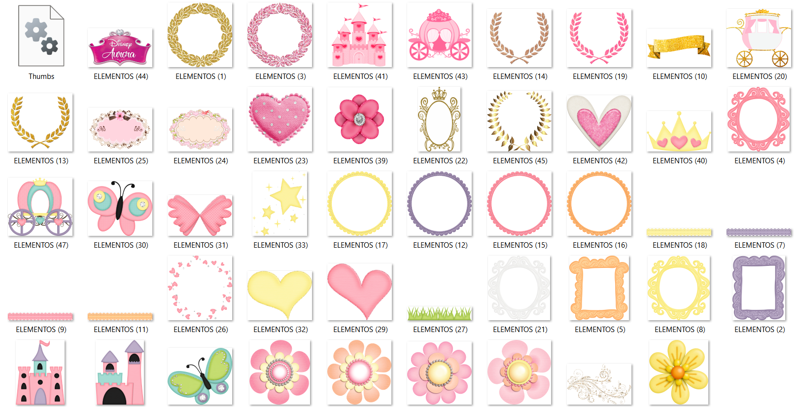 Arquivo Kit Digital Princesa Aurora  2