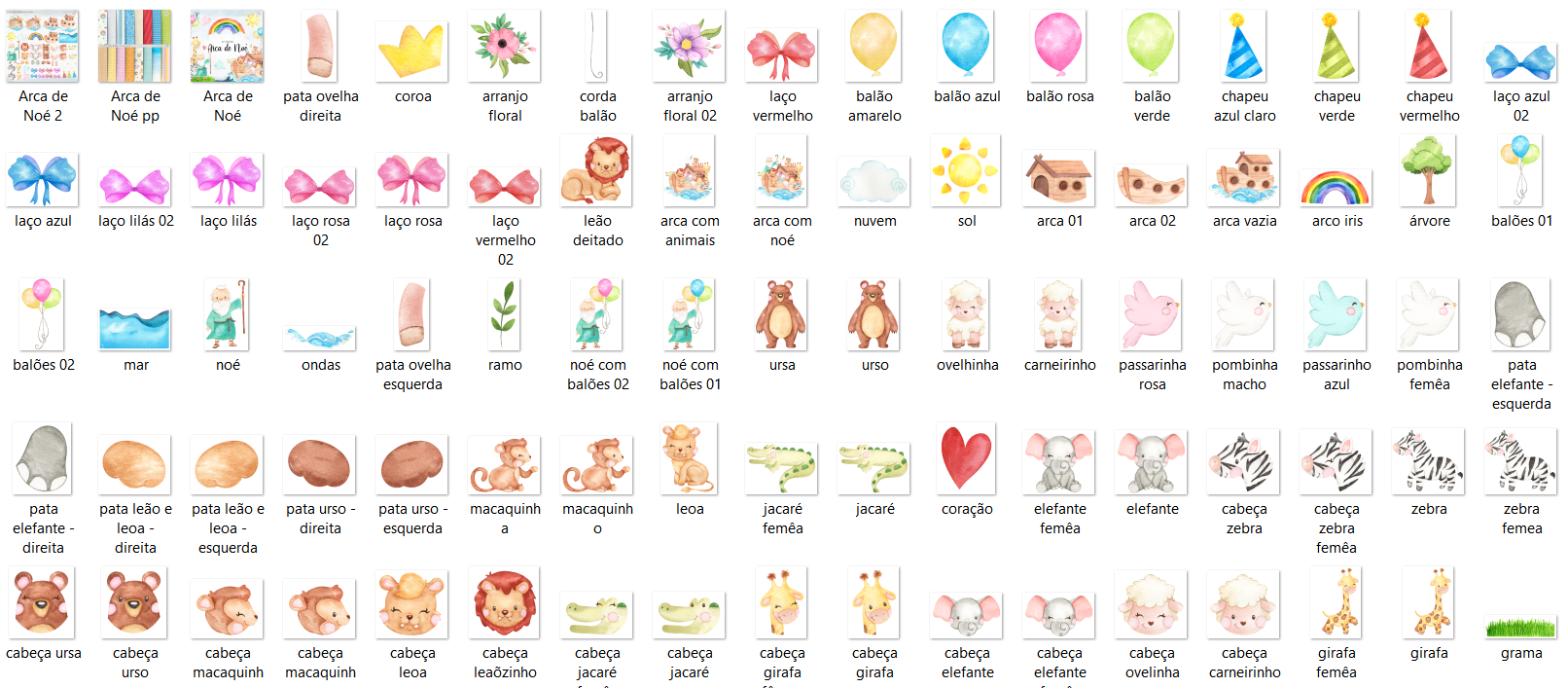 Arquivo Kit Digital Arca de Noé  2