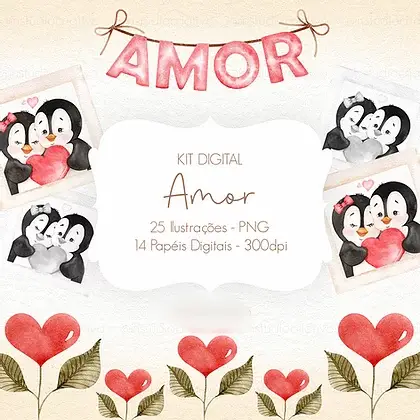Arquivo Kit Digital Amor  1