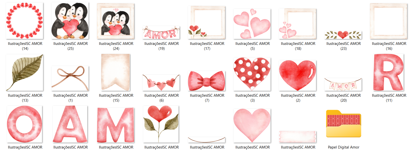 Arquivo Kit Digital Amor  2
