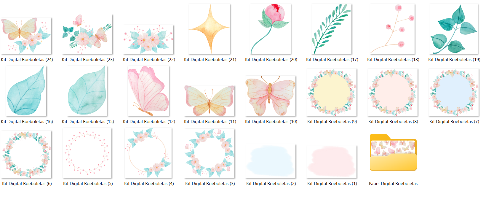Arquivos Kit Digital Borboletas 2