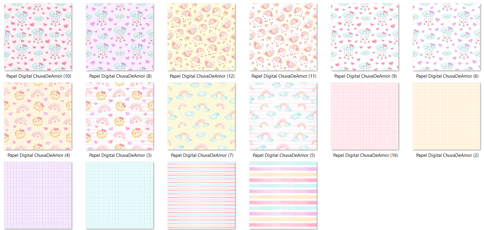 Arquivo Kit Digital Chuva de Amor  3