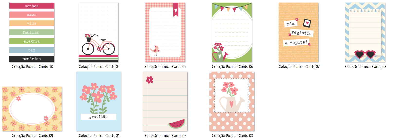 Arquivo Kit Digital Coleção Picnic  3