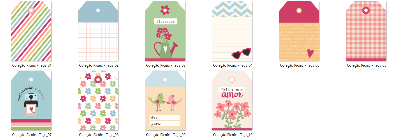 Arquivo Kit Digital Coleção Picnic  5