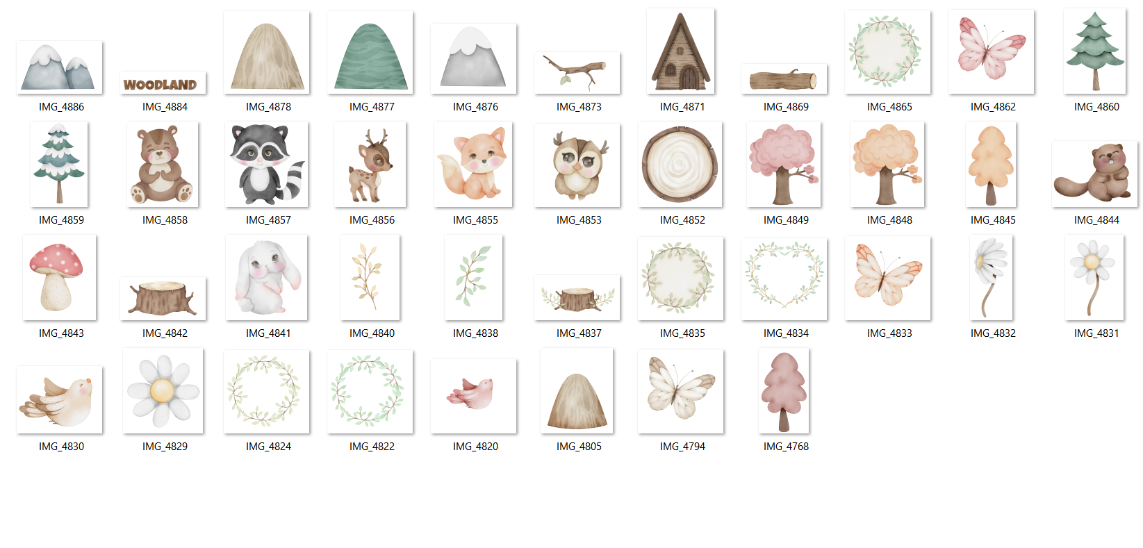 Arquivo Kit Digital Woodland 3