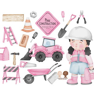 Arquivo Kit Digital Construção Rosa