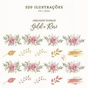 Arquivo Kit Digital Arranjos Florais 