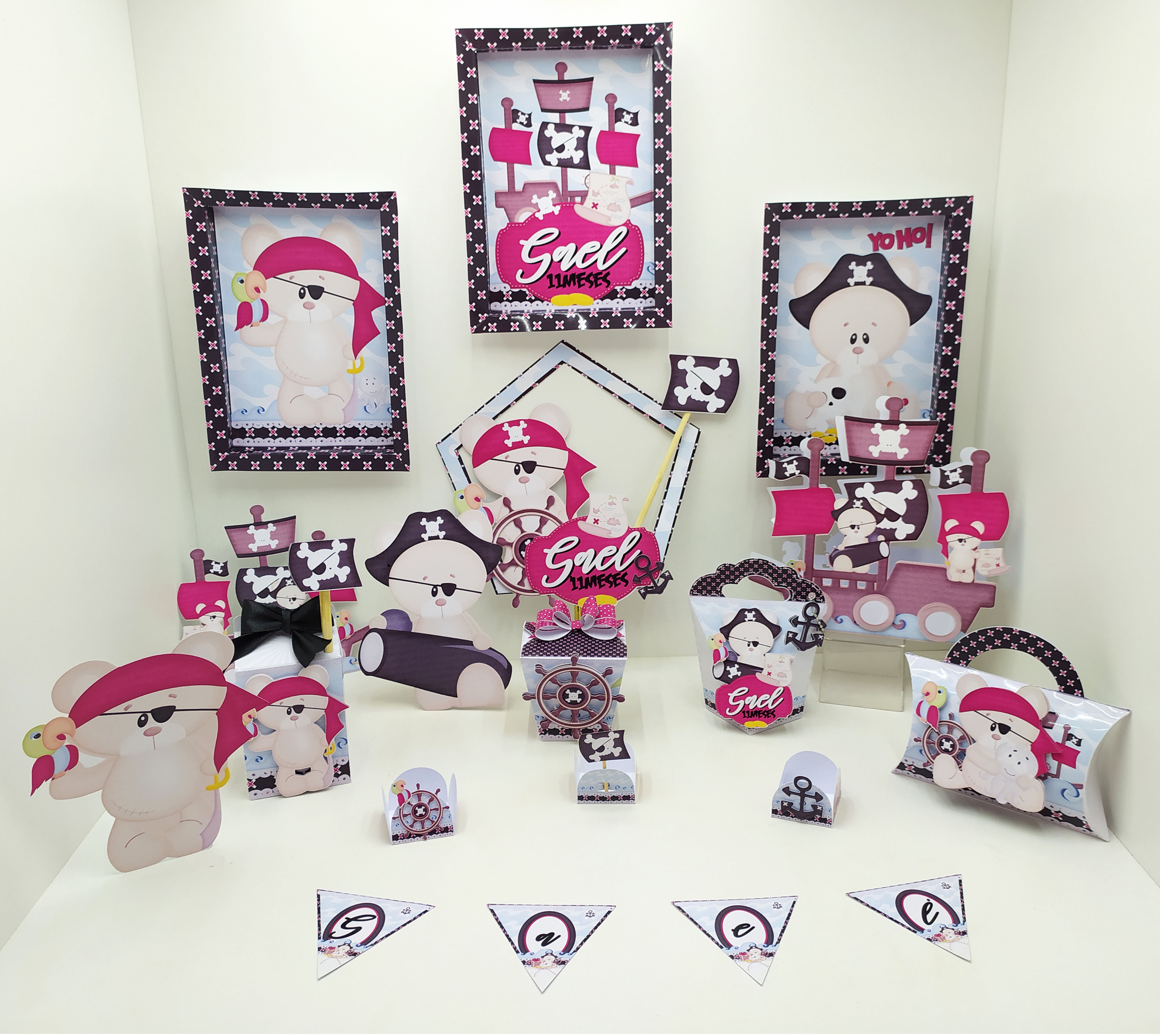 Arquivo de Corte Ursinho Pirata  1