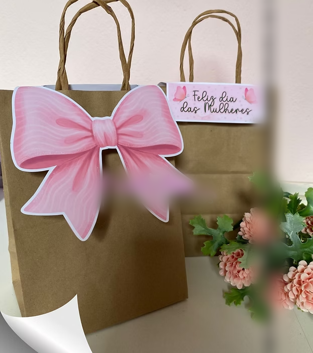 Arquivo Dia da Mulher Laço para Sacola 1