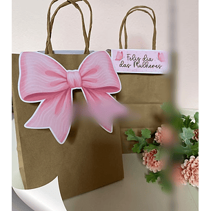 Arquivo Dia da Mulher Laço para Sacola