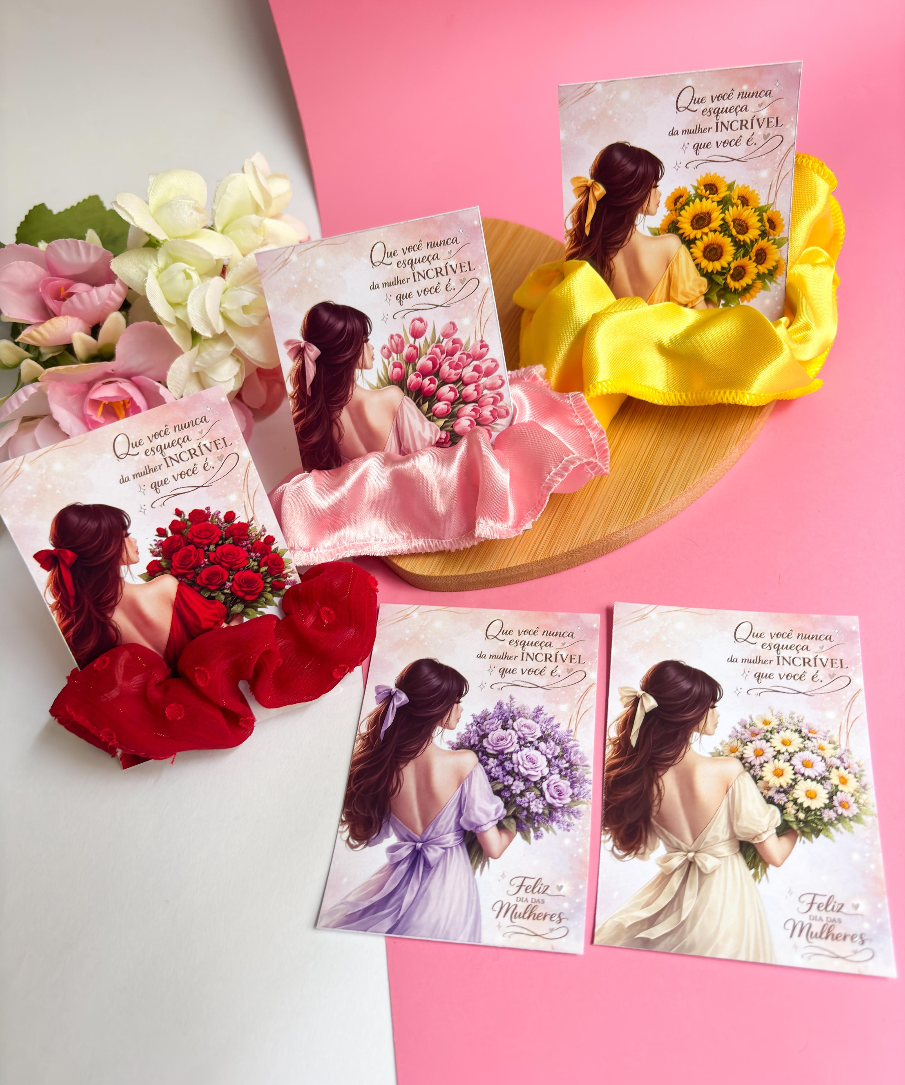 Arquivo Dia da Mulher Card Scrunchie 1