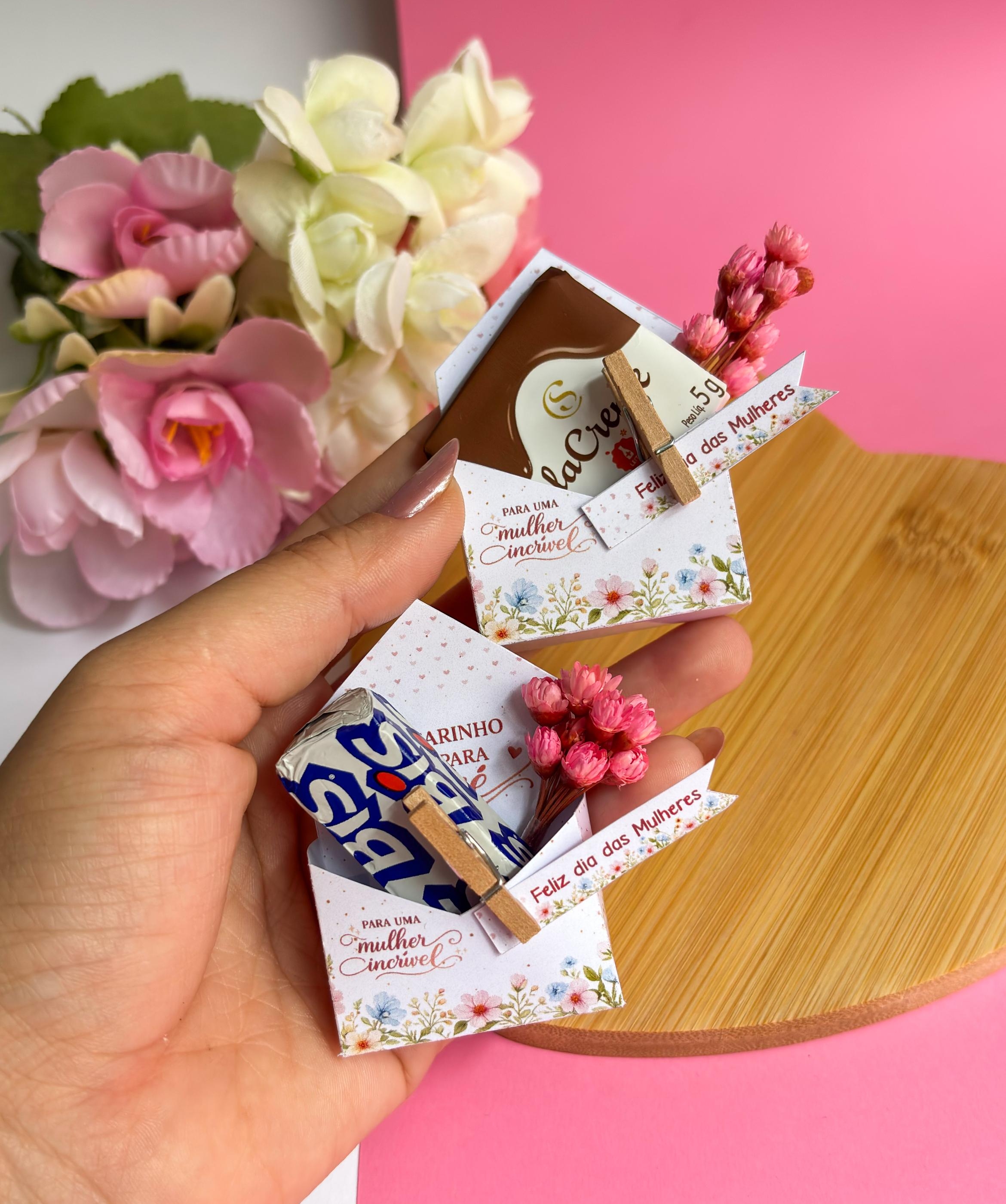 Arquivo Dia da Mulher Caixinha Envelope 1