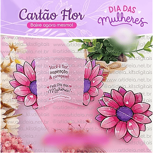 Arquivo Dia da Mulher Cartão Flor